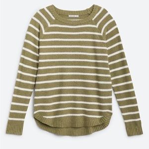 Pink Clover Stitch Fix Textured Green striped Sweater size XL